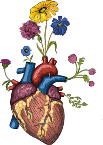 Heart Flower Pot - Sticker