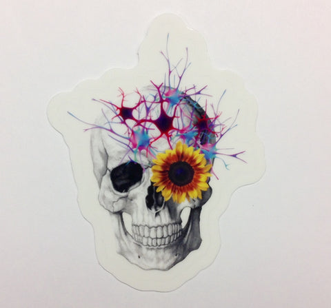 Skull Nerves - Sticker