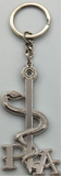 Key Chain - 3" Antique Silver PA