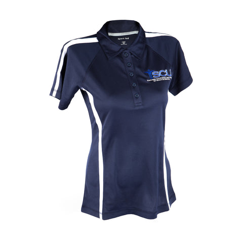 SCU Logo Polo in Navy and White