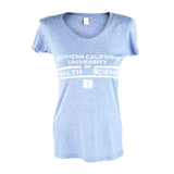 women's blue heather t-shirt